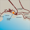 Map to The Bay Hotel